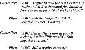 Radio procedures for ATC traffic communications, Langley Flying School